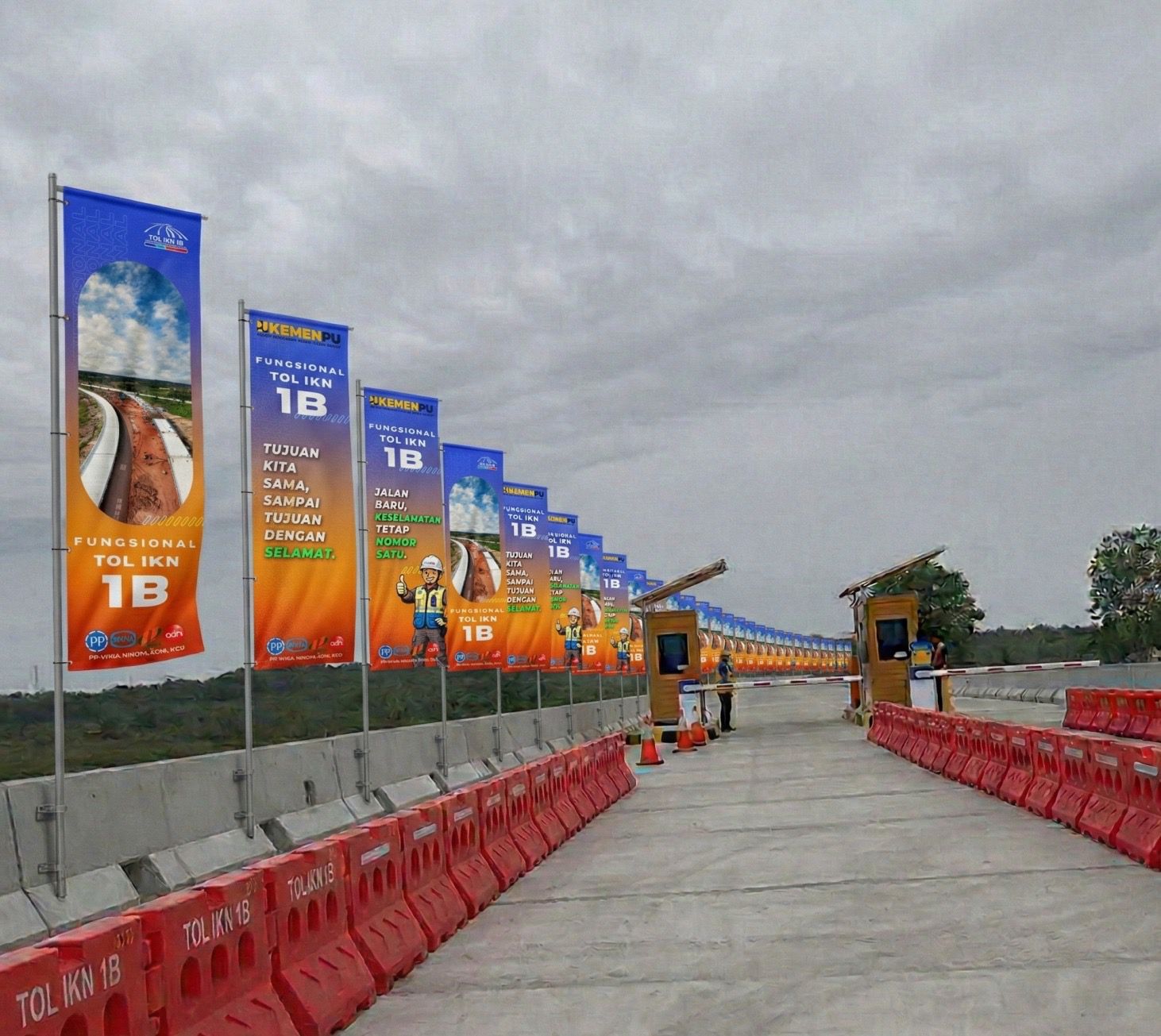 Akses menuju Tol IKN.