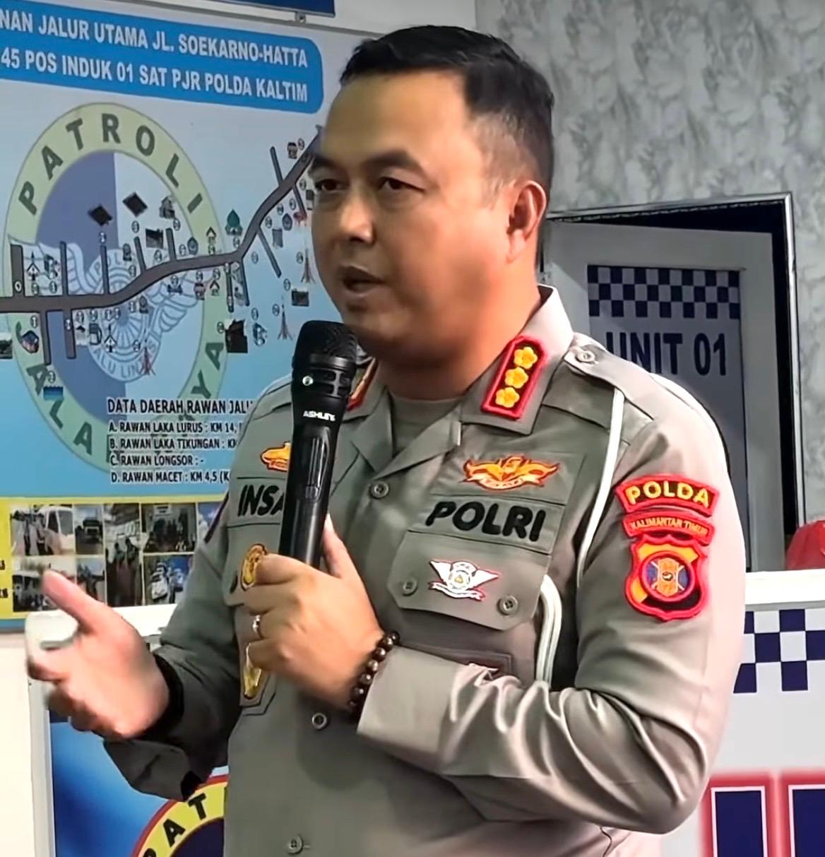 Direktur Lalu Lintas Polda Kaltim Kombes Pol Ahmad Yanuari Insan.