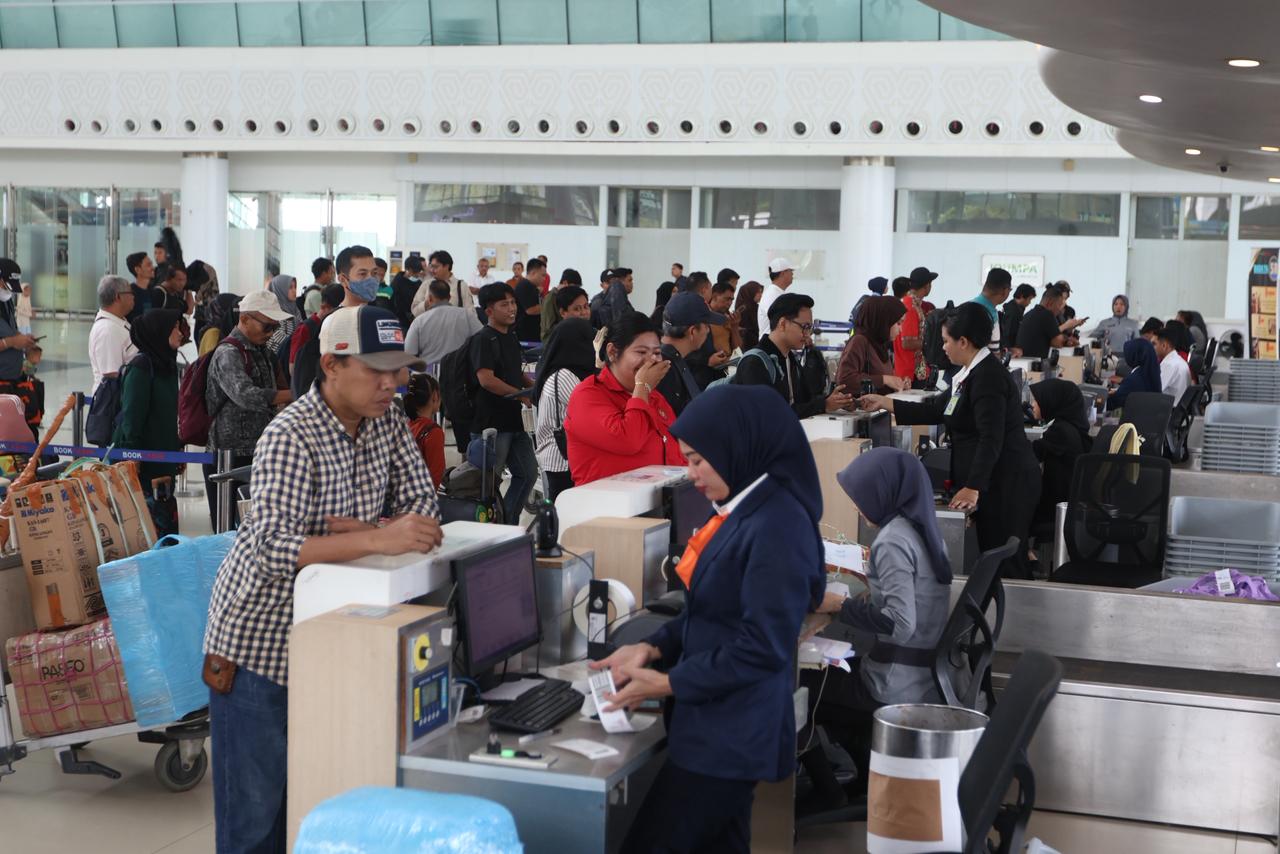 Bandara SAMS Sepinggan Balikpapan. (FOTO ANGGI PRADITHA/KP)