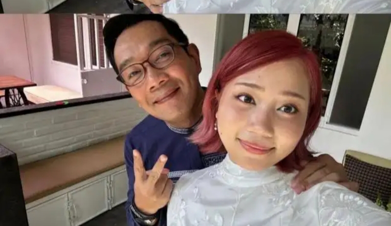 Ridwan Kamil bersama putri tercintanya, Camillia Laetitia Azzahra
