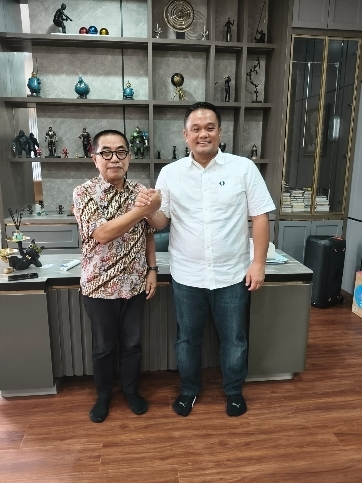 Penulis bersama Anderiy Syachrum dalam sebuah kesempatan.