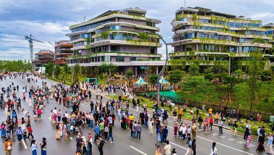 TERTIB: Ibu Kota Negara yang tidak tampak kabel berseliweran.