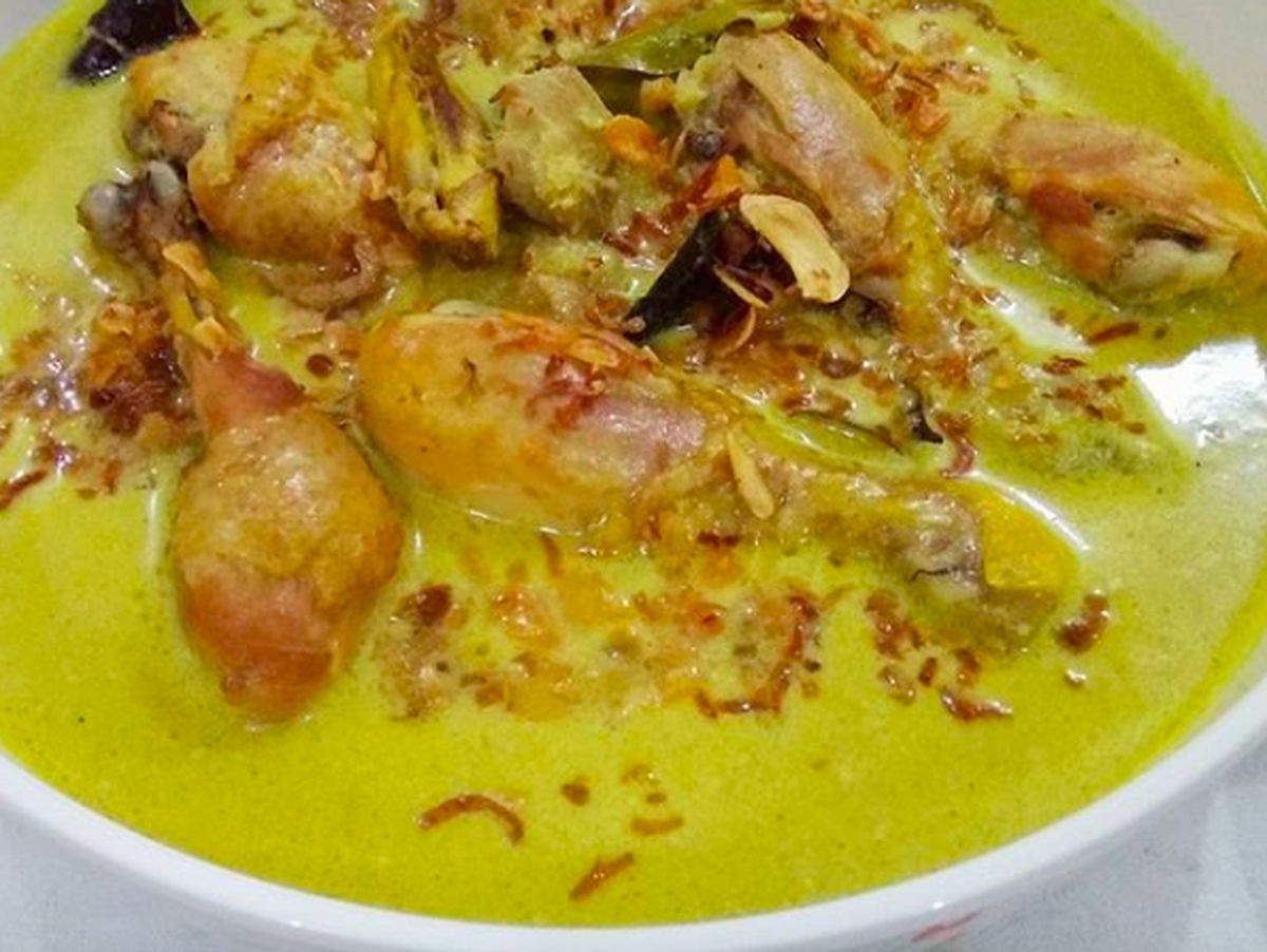 Ilustrasi opor ayam.