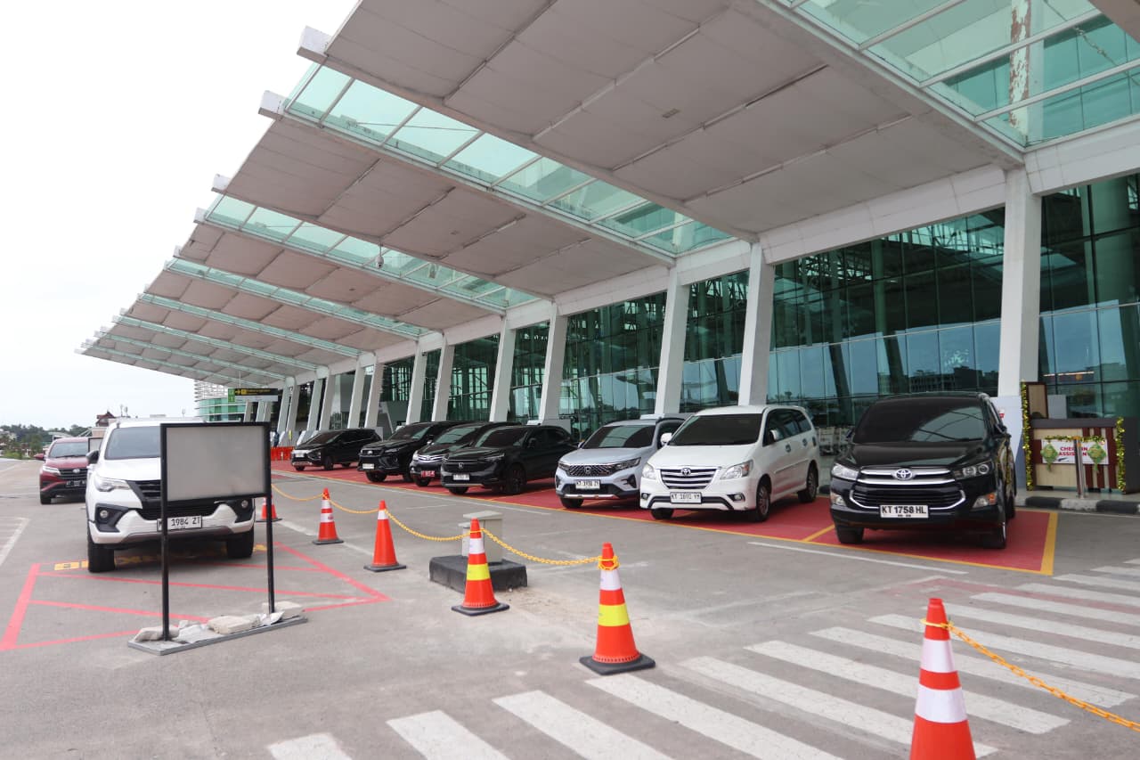 PARKIR VIP: Penampakan layanan parkir VIP terbaru di Bandara SAMS Sepinggan Balikpapan. Fasilitas opsional ini menjadi pilihan baru bagi pengguna jasa.&nbsp;