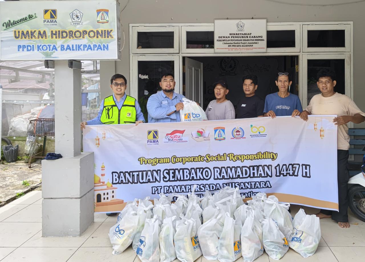 Bantuan juga disalurkan ke Perkumpulan Penyandang Disabilitas Indonesia (PPDI) Kota Balikpapan.