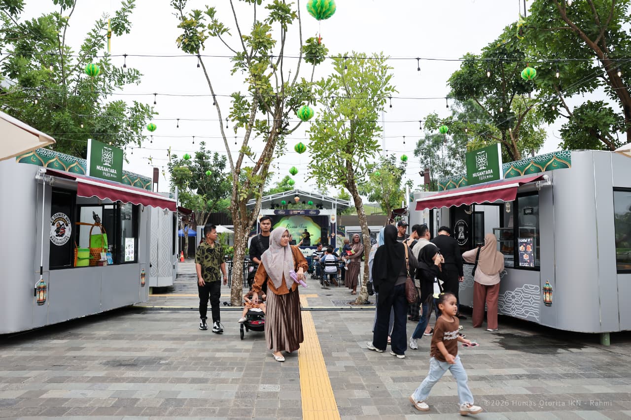 UMKM yang berjualan di kawasan IKN.