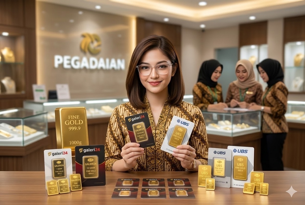 Harga Emas Galeri24 dan emas UBS Sabtu, 28 Maret 2026.