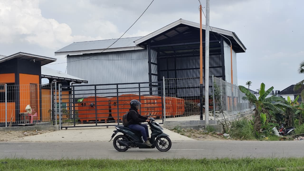 TUNGGU: Salah satu lokasi insinerator di Jalan Nusyirwan Ismail Kelurahan Lok Bahu Kecamatan Sungai Kunjang.