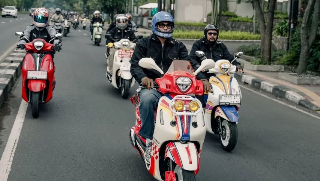  ANDAL: Ingin kendaraan yang stylish dan performa selalu dapat diandalkan. Kebutuhan tersebut dapat terjawab lewat skutik kalcer Yamaha Grand Filano Hybrid   