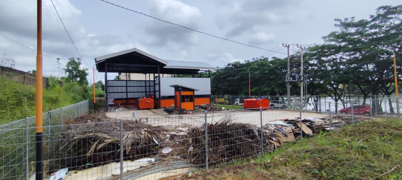 BELUM OPTIMAL: Salah satu titik insinerator di Samarinda yang masih menjalani tahap uji coba.