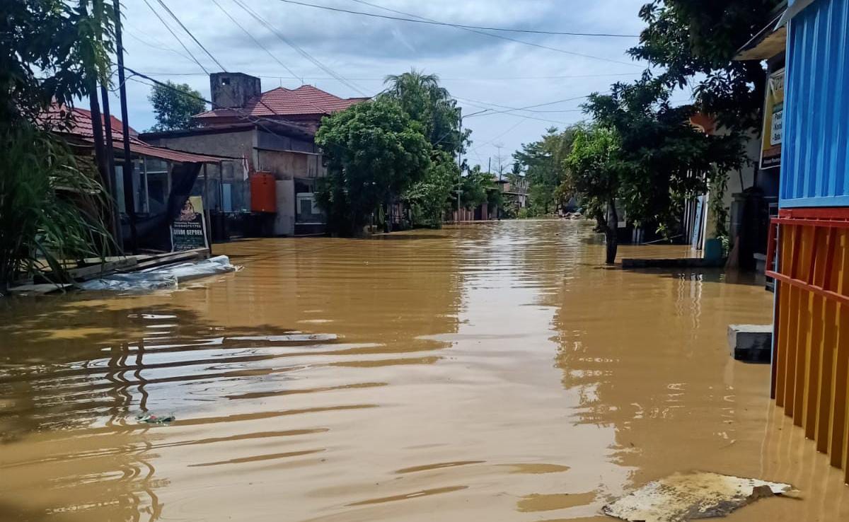 PERLU PENANGANAN: Banjir Bontang pada Februari 2026 mengakibatkan 100,44 hektare wilayah terdampak. 