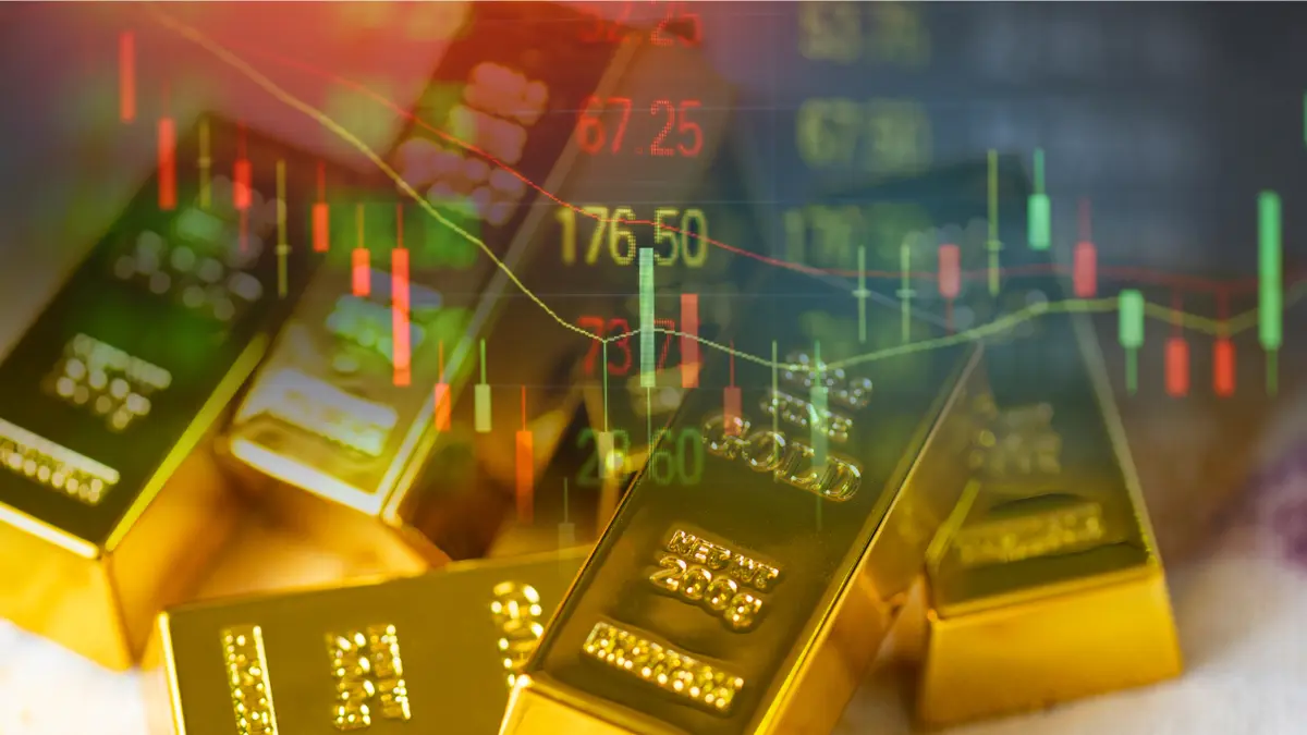 Ilustrasi. Harga emas dunia melonjak tajam mendekati US$5.000 per troy ons akibat melemahnya dolar AS dan faktor geopolitik global.