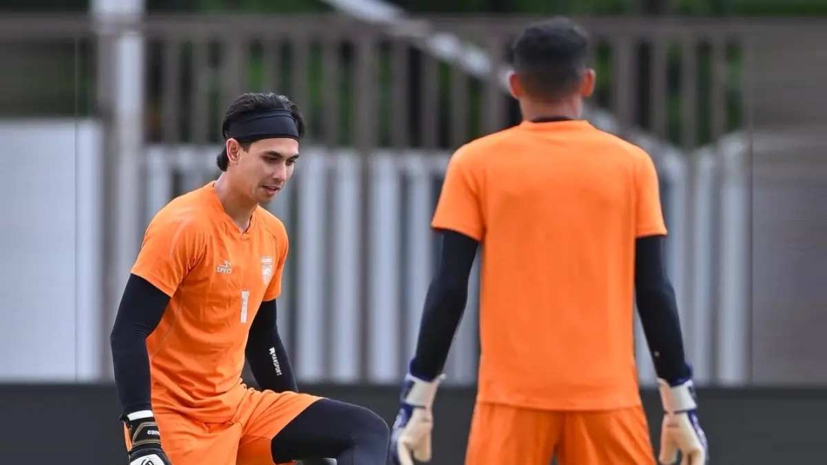 Nadeo Arga Winata menjalani latihan bersama Borneo FC di Stadion Segiri, Samarinda, Kamis (3/4/2026), jelang lawatan ke Madura United. (BORNEO FC MEDIA)