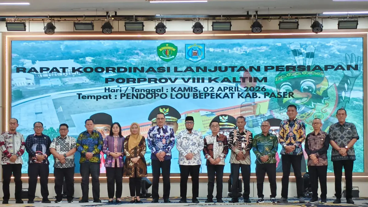 Perwakilan Dispora kabupaten/kota se-Kaltim menyepakati Porprov Kaltim VIII digelar November 2026. (HUMAS KONI KALTIM)