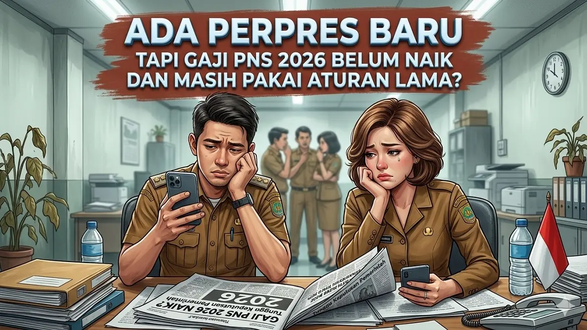 Gaji PNS 2026 yang hingga kini masih menunggu keputusan pemerintah. (Generate AI)