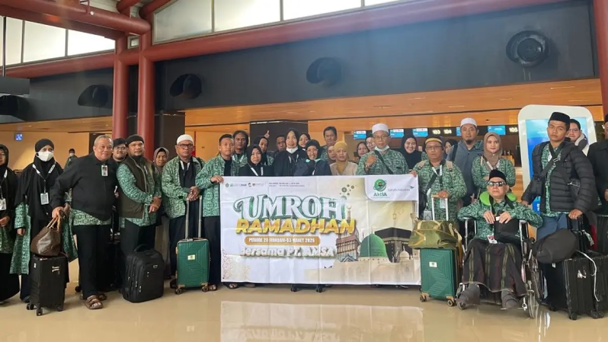 SESUAI JADWAL: Sebanyak 90 persen maskapai yang digunakan AMSA Tour & Travel menggunakan penerbangan langsung. Keberangkatan umrah tetap sesuai jadwal.