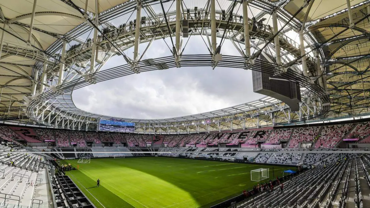 Stadion Nu, kandang baru Inter Miami CF, akan digunakan untuk kali pertama, Sabtu (4/4) malam waktu setempat. (MIAMI HERALD)