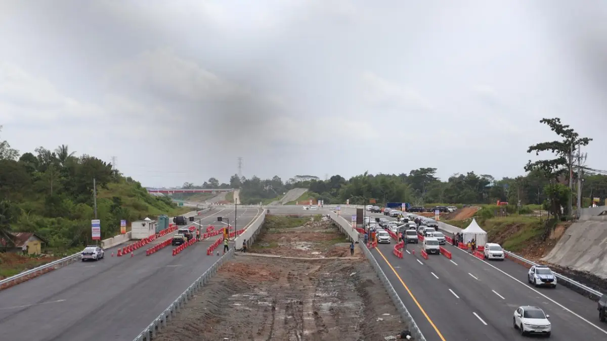 Tol IKN yang sempat operasional pada libur Lebaran lalu. (FOTO ANGGI PRADITHA/KP)