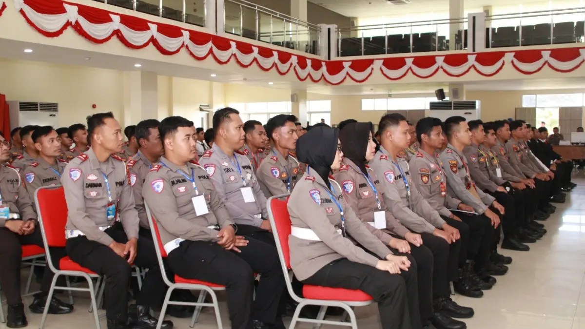 KEMAMPUAN: Peningkatan kemampuan personel masing-masing fungsi spesialisasi digelar di SPN Polda Kaltim.