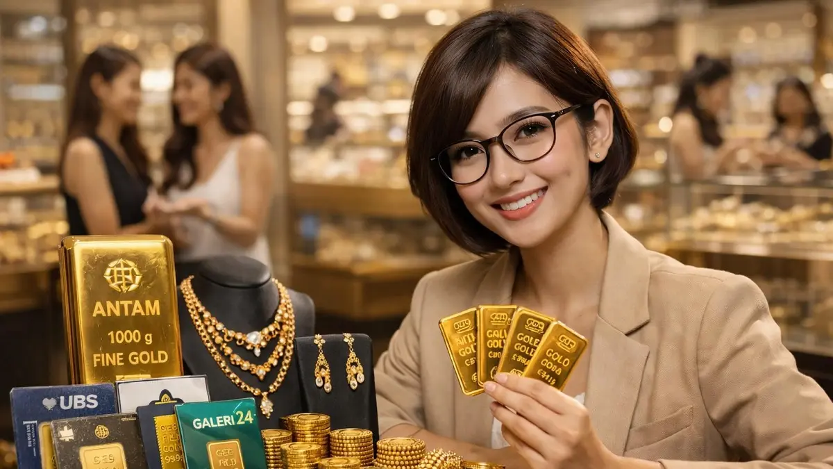 Prediksi harga emas hari ini 8 April 2026. (Generate AI)