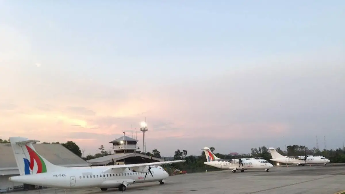 HENTI OPERASIONAL:&nbsp;Bandara Badak LNG saat ini tidak melayani penerbangan pasca 7 Juli 2025 lalu. (ADIEL KUNDHARA/KP)