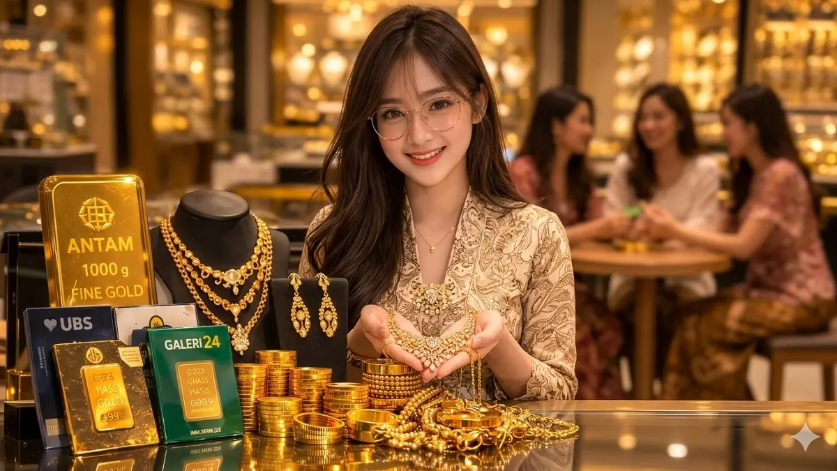 Prediksi harga emas hari ini 9 April 2026. (Generate AI)