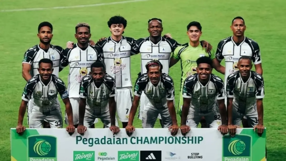 Skuad Persipura Jayapura jelang kickoff melawan Persiba Balikpapan, 4 April 2026. (MEDIA OFFICER PERSIPURA)