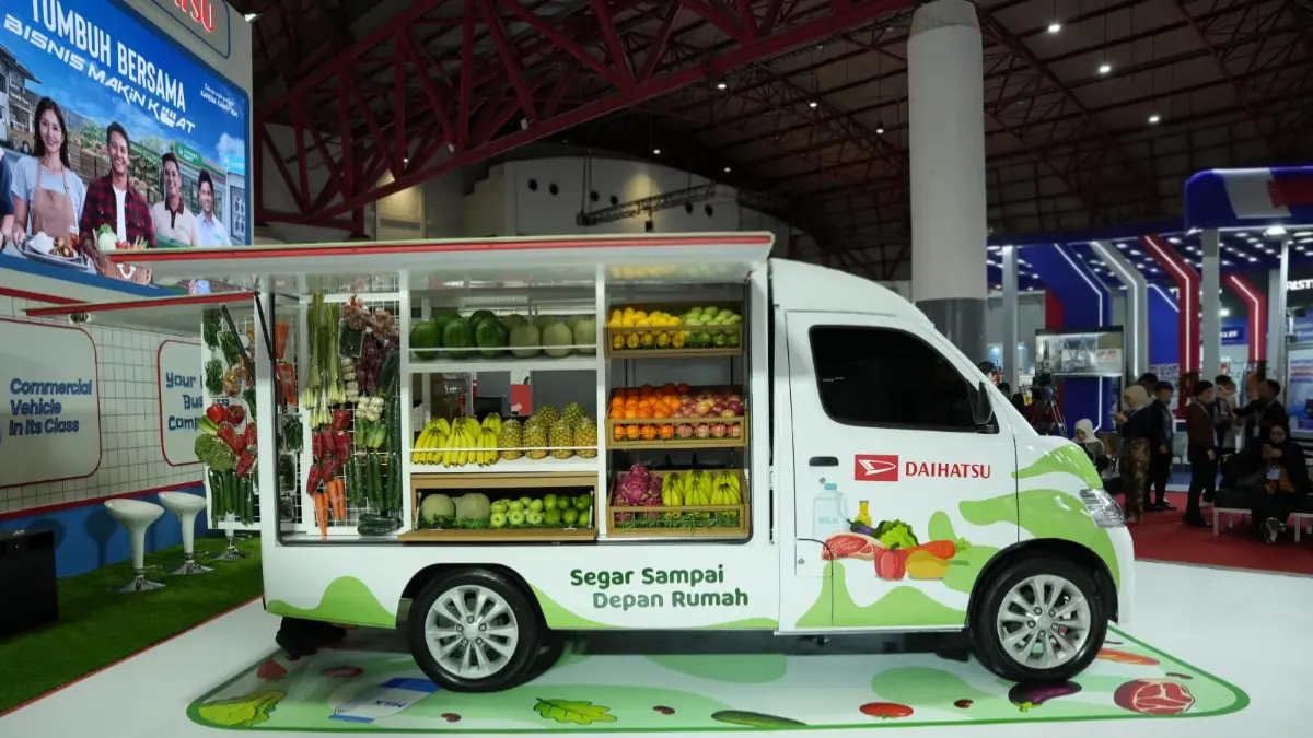 Gran Max Mobile Market, mobil konsep ini menarik perhatian pengunjung sebagai inovasi minimarket berjalan. (Foto: Istimewa)