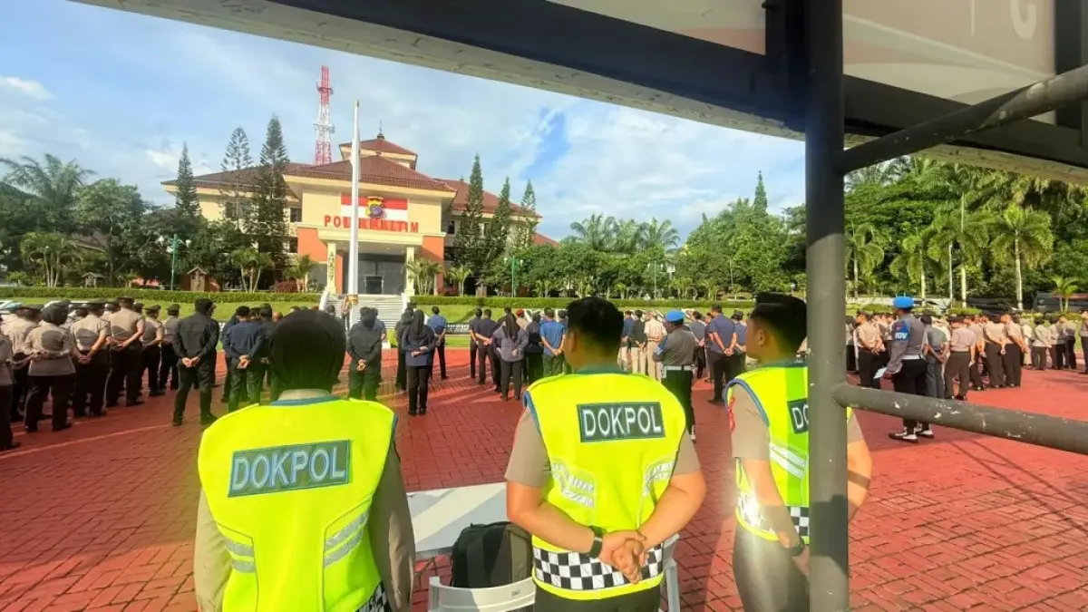 KESEHATAN: Kesiapan dan kesehatan personel dikawal Bid Dokkes Polda Kaltim melalui berbagai layanan kesehatan terpadu.