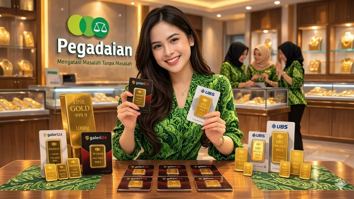 Harga emas Pegadaian 11 April 2026, kompak naik tipis hingga Rp11.000.