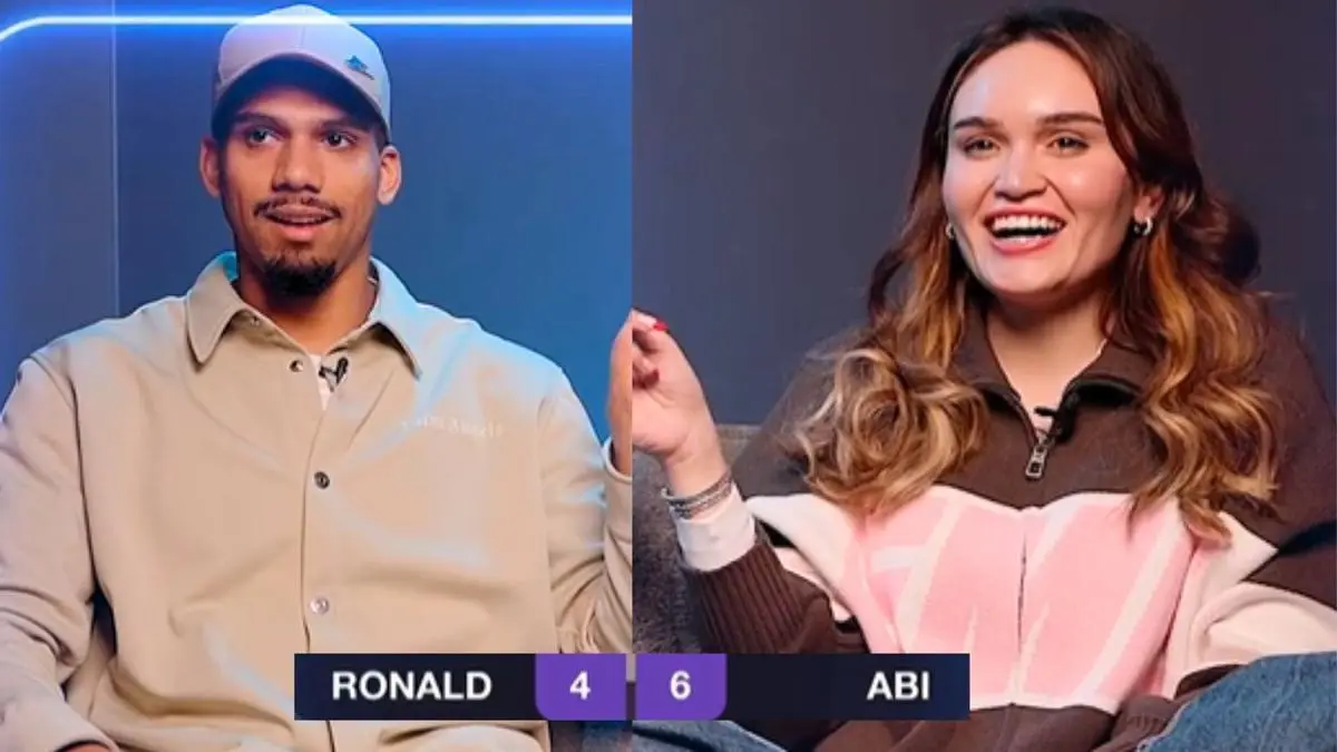 Ronald Araujo dan Abigail Olivera. (SPORT)