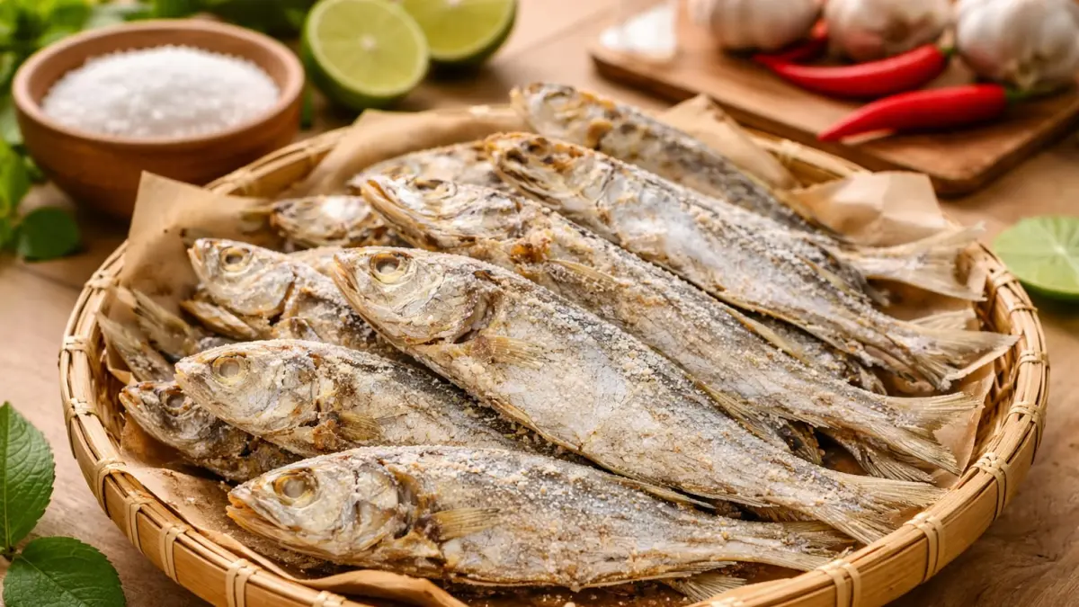Ilustrasi ikan asin.