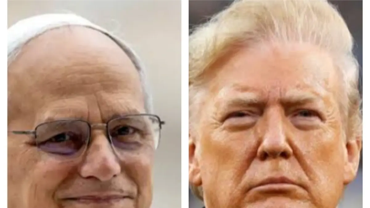 Paus Leo XIV dan Donald Trump 