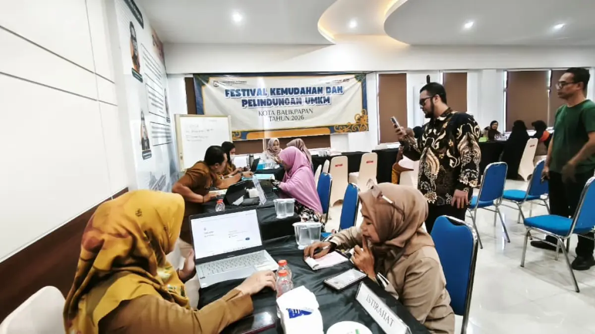 Festival Kemudahan dan Perlindungan UMKM 2026 langsung diserbu para pelaku usaha yang berada diwilayah Kecamatan Balikpapan Selatan. (LUPUS/KP)

&nbsp;
