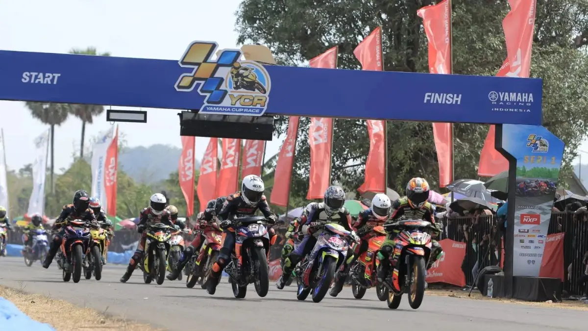GASPOL: Yamaha One Make Race 2026 seri perdana Yamaha Cup Race di sirkuit Puncak Mario, Sidrap Sulawesi Selatan akan berlangsung pada 18-19 April 2026.