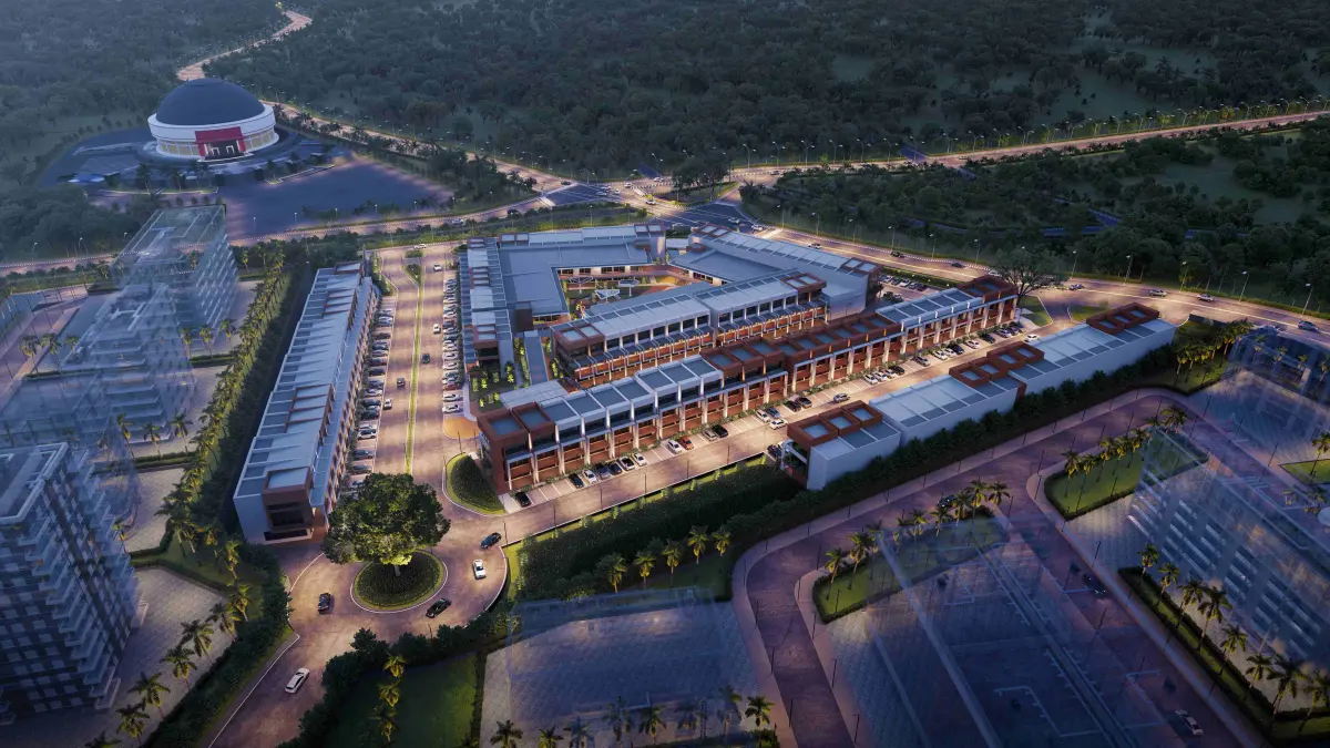 Maket proyek Plaza 88 Balikpapan dari Paradise Indonesia di depan Dome Balikpapan.&nbsp;