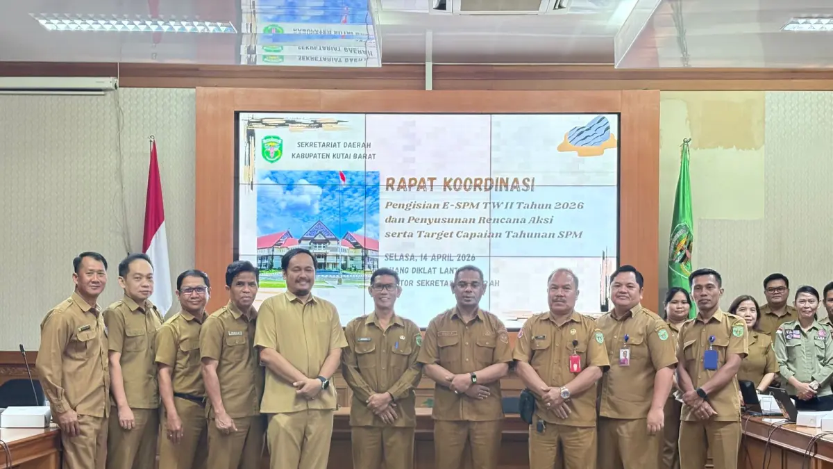 Suasana di sela-sela rapat koordinasi percepatan penyusunan rencana aksi&nbsp; standar pelayanan minimal. (IST)

&nbsp;