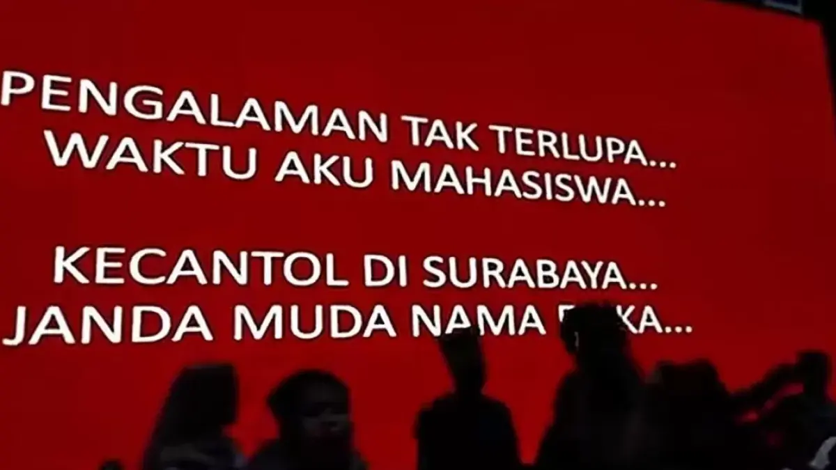 Lirik lagu Erika yang dinyanyikan HMT ITB. 