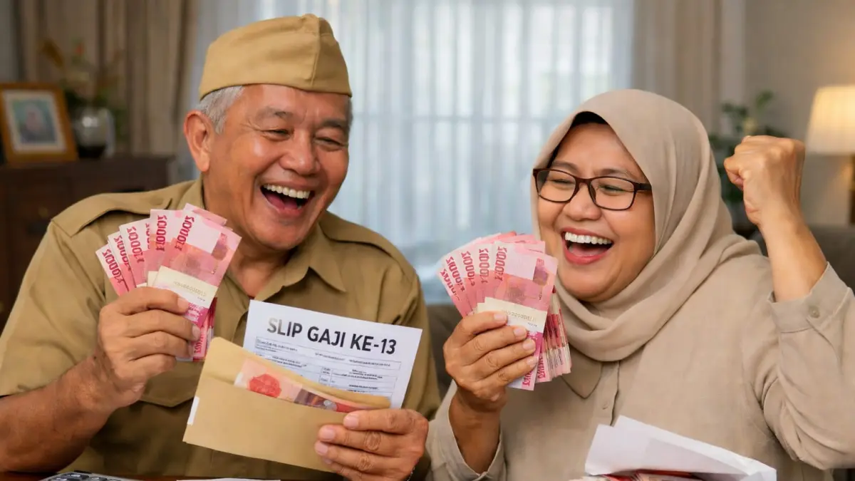 Ilustrasi pensiunan PNS dapat gaji ke 13.