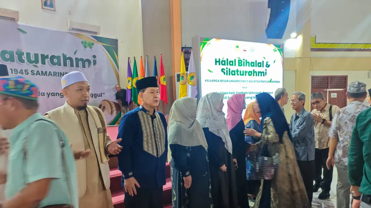 Momentum silaturahmi Halal Bihalal Untag Samarinda, dihadiri yayasan, rektorat, dosen, staf, dan mahasiswa. (IST)