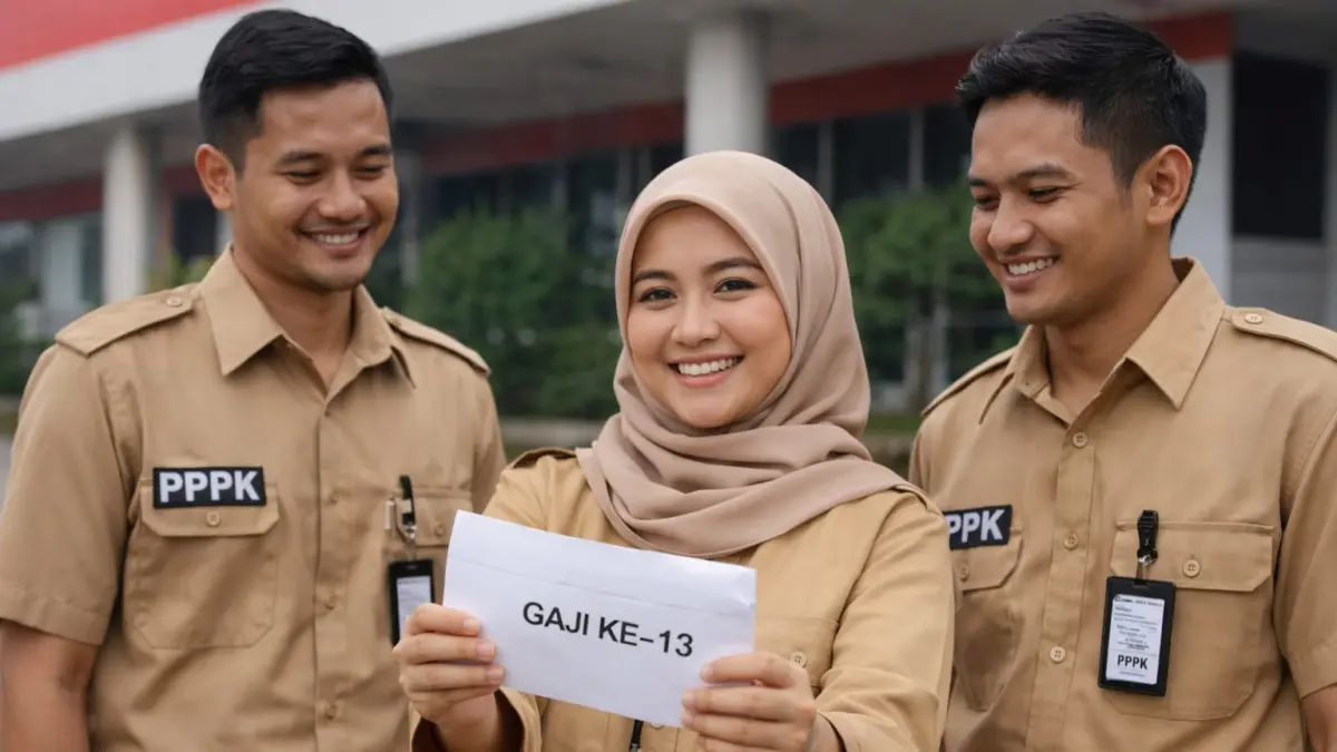 Ilustrasi PPPK terima gaji ke 13.