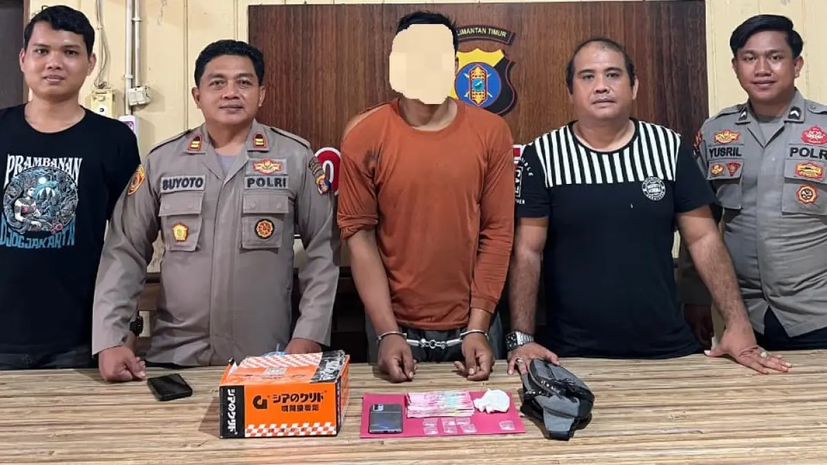 Polsek Jempang mengamankan pengedar sabu-sabu.