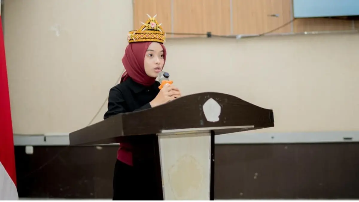 Ketua Umum Himpunan Pelajar Mahasiswa Kutai Timur Cabang Makassar, Herlisa Febriana. (IST)