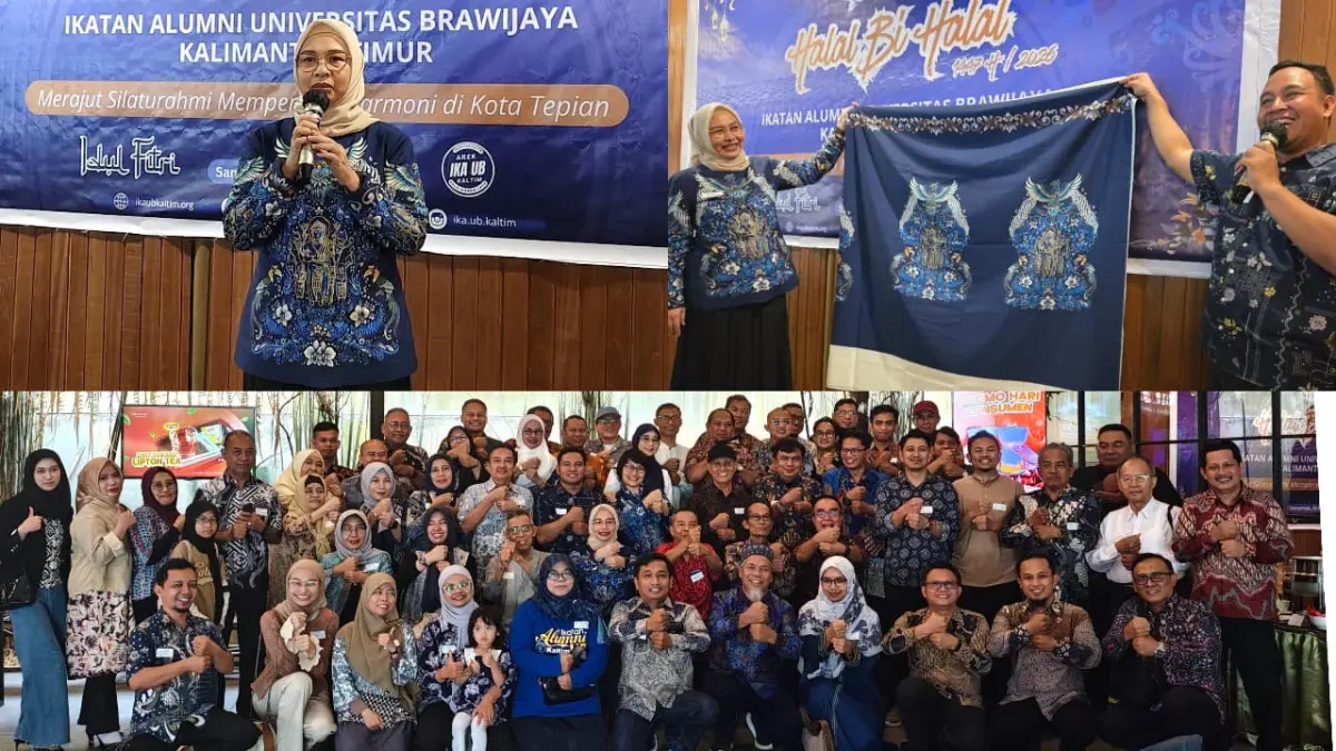 IKA UB Pengurus Daerah Kaltim yang menggelar halalbihalal di Samarinda, Minggu (19/4).