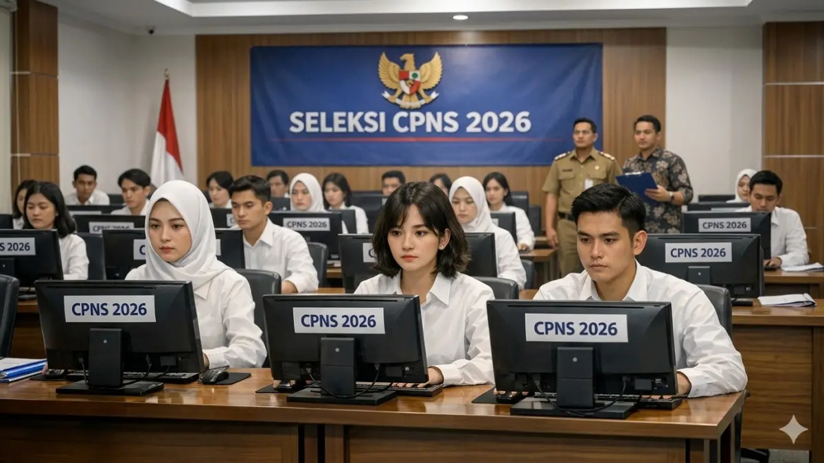 Ilustrasi seleksi CPNS 2026. (Generate AI)