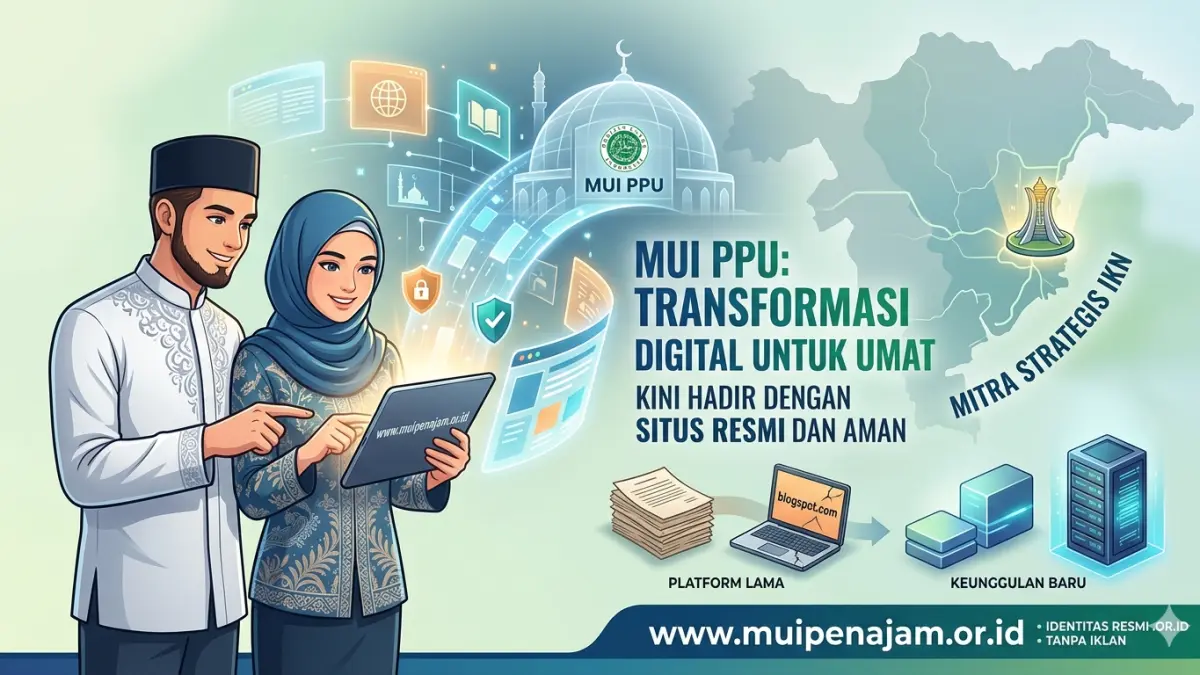 Ilustrasi transformasi digital MUI PPU. (generate AI)