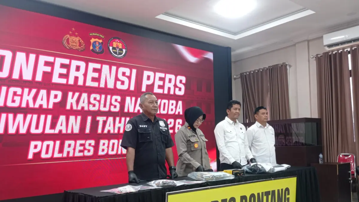 

Polres Bontang Ungkap 17 Kasus Narkoba, 24 Tersangka Diamankan Selama Triwulan I 2026