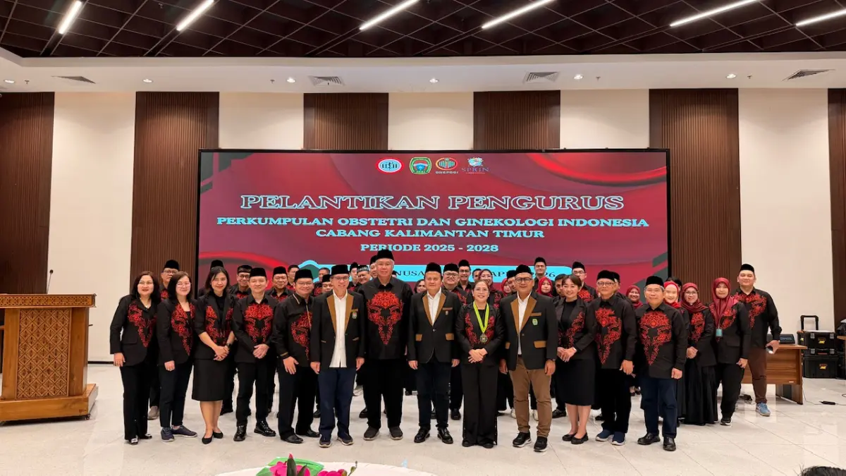 SIAP BERTUGAS: Pengurus POGI Cabang Katim yang telah dilantik di Ibu Kota Nusantara (IKN), pada Sabtu (18/4).
