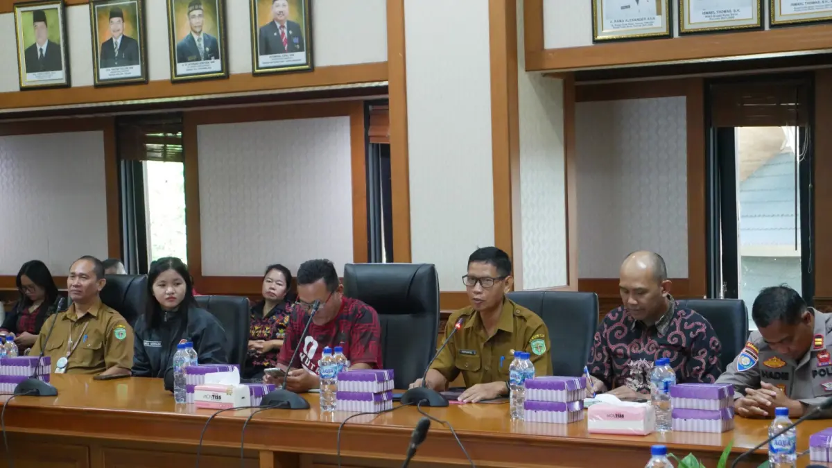 RAPAT: Rakor pembentukan panitia Paskibara tahun 2026.