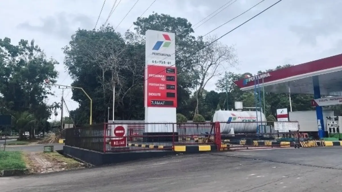 Salah satu SPBU di Kutai Barat yang menjual BBM Non Subsidi. (ILUSTRASI-SUNARDI/KP)